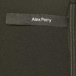 Pre Owned Alex Perry Black Crepe Cut -Out Mini Dress M