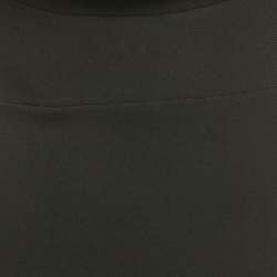 مملوكة مسبقًا Alex Perry Black Crepe Corin Midi Dress S