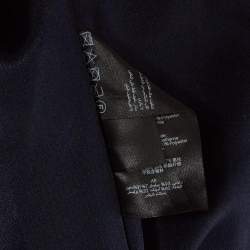 مملوكة مسبقًا Alex Perry Navy Blue Velvet Crystal-Embellished Gown S