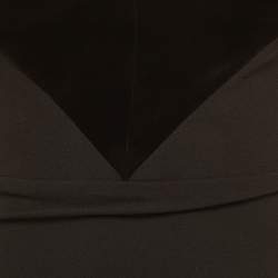 مملوكة مسبقًا فساتين أليكس بيري من الكريب الأسود مع أكمام طويلة ميدي صغير جداً الحجم