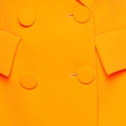 مملوكة مسبقًا Alex Perry Neon Orange Crepe Double Breasted Blazer and Pant Suit S