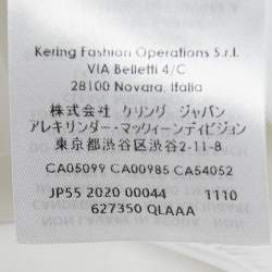 Pre Owned Alexander McQueen White Cotton Pleated Mini Dress S