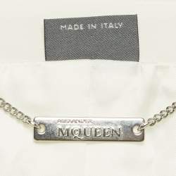 Pre Owned جاكيت كريب بأكمام متسعة مع دانتيل أبيض ألكسندر ماكوين مقاس صغير