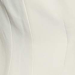 Pre Owned Alexander McQueen Cream Crepe Blazer M 