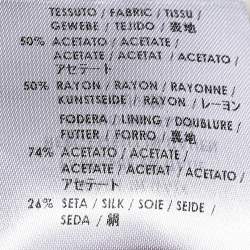 Pre Owned Alexander McQueen Cream Crepe Blazer M 