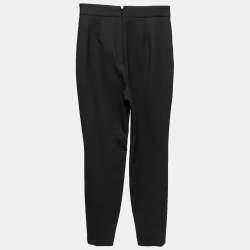 Alexander McQueen Black Wool Zip Trouser S