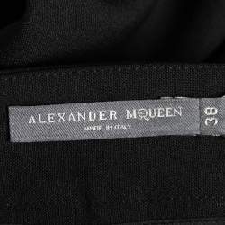 Alexander McQueen Black Wool Zip Trouser S