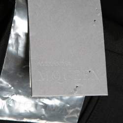 Alexander McQueen Black Wool Zip Trouser S