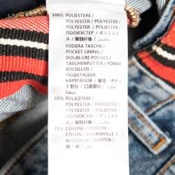 Pre Owned Alexander McQueen Navy Blue Denim Side Stripe Jeans S