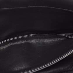 Alexander McQueen Black Leather Small The Seal Shoulder Bag