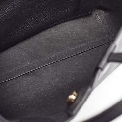 Alexander McQueen Black Leather Mini Shopper Tote