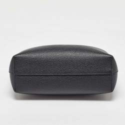 Alexander McQueen Black Leather Mini Shopper Tote