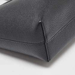 Alexander McQueen Black Leather Mini Shopper Tote