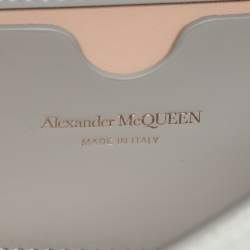 Alexander McQueen Grey Embellished Suede Mini Jewelled Shoulder Bag