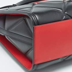 Pre Owned Alexander McQueen Black Quilted Leather The Tall Story Tote