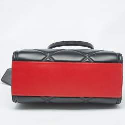 Pre Owned Alexander McQueen Black Quilted Leather The Tall Story Tote