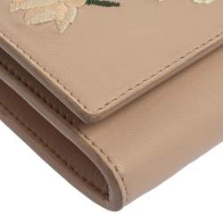 Pre Owned Alexander McQueen Beige Leather Insignia Crossbody Bag