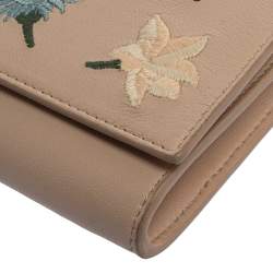 Pre Owned Alexander McQueen Beige Leather Insignia Crossbody Bag