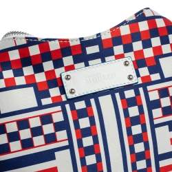 مملوكة مسبقًا Alexander McQueen Multicolor Satin Geometric Print De Manta Clutch