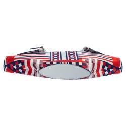 مملوكة مسبقًا Alexander McQueen Multicolor Satin Geometric Print De Manta Clutch