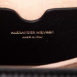 Pre Owned Alexander McQueen Black Leather Box 19 Shoulder Bag