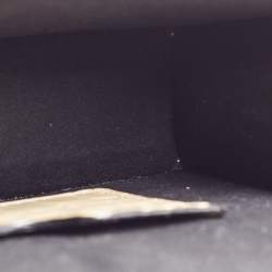 Pre Owned Alexander McQueen Beige Croc Embossed Leather Small Skull Shoulder Bag