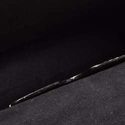 Pre Owned Alexander McQueen Beige Croc Embossed Leather Small Skull Shoulder Bag