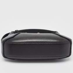 Pre Owned Alexander McQueen Black Leather Mini Jeweled Hobo