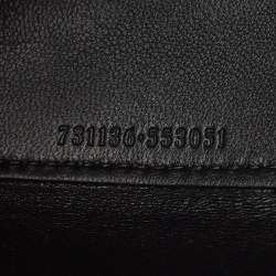 Pre Owned Alexander McQueen Black Leather Mini Jeweled Hobo