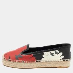 Alexander McQueen Multicolor Leather Espadrille Flats Size 40