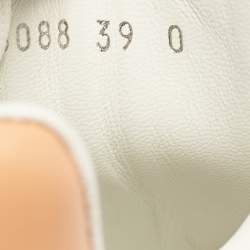 Pre Owned Alexander McQueen Pink Satin and Suede Sprint Runner Low-Top Sneakers Size 39