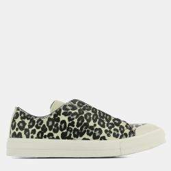 مملوكة مسبقًا حذاء رياضي ألكسندر ماكوين مطبوع جلد منخفض من الأعلى مقاس 40