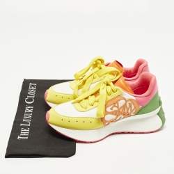 Pre Owned حذاء رياضي أليكسندر ماكوين سبرينت رباط علوي جلد متعدد الألوان مقاس 37.5