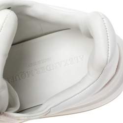 Pre Owned حذاء رياضي أليكساندر ماكوين منخفض من الأعلى رانر كبير شبك وجلد أبيض/أحمر مقاس 38