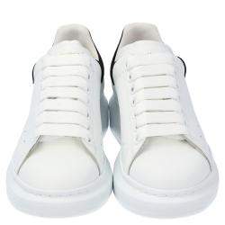 Pre Owned Alexander McQueen White Oversized Sneakers Size EU 38.5