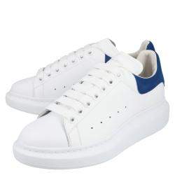 Alexander McQueen White/Blue Women's Oversized Sneaker EU 35