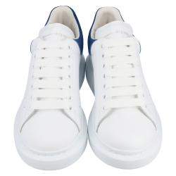 Pre Owned Alexander McQueen White/Blue Women's Oversized Sneaker EU 38.5