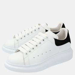 Pre Owned Alexander McQueen White/Black Women's Oversized Sneakers Size EU 39