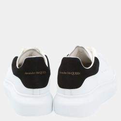 Pre Owned Alexander McQueen White/Black Women's Oversized Sneakers Size EU 39