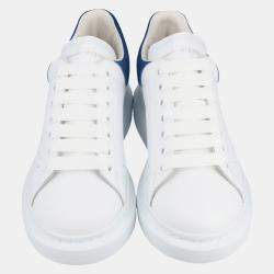 Pre Owned Alexander McQueen White/Blue Women's Oversized Sneakers Size EU 39