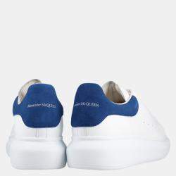 Pre Owned Alexander McQueen White/Blue Women's Oversized Sneakers Size EU 39