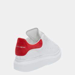 Pre Owned حذاء رياضي أليكساندر ماكوين جلد أبيض نمط كبير مقاس أوروبي 39