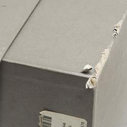 Pre Owned Alexander McQueen Metallic Gold Studded Leather Smoking Slippers Size 39