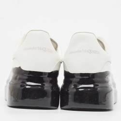 Pre Owned Alexander McQueen White Leather Oversized Low Top Sneakers Size 39