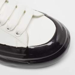 Pre Owned Alexander McQueen White Leather Oversized Low Top Sneakers Size 39