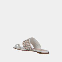 Pre Owned Alexander McQueen Leather Flat Sandals 39.5