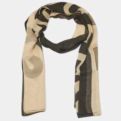 Alexander McQueen Multicolor God Save Print Silk Scarf