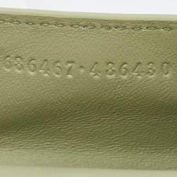 Pre Owned Alexander McQueen Light Green Croc Embossed Leather Skull Air Pod Pro Case