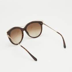 Alexander McQueen Brown Gradient AmQ 4273/S Frame Cat Eye Sunglasses