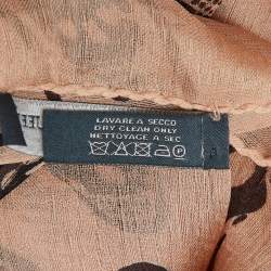 Alexander McQueen Pale Pink Skull Print Silk Scarf